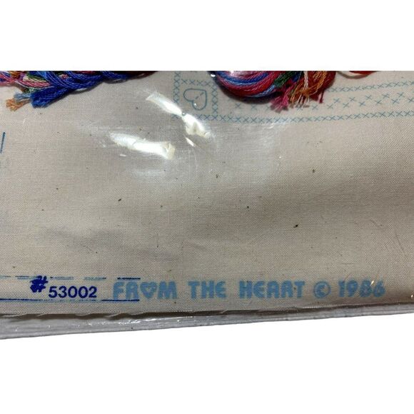 Dimensions Vtg 1986 Friends and Family Sampler Stamped Cross Stitch Kit #53002 - Picture 7 of 7